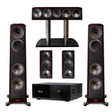 Anthem MRX 1140 Receiver | Paradigm Founder 80F Floor Standing Speakers | Founder 90C Center Channel | Founder 70LCR Bookshelf Speakers - Midnight Cherry - Bundle