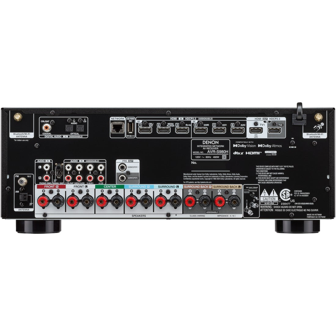 その他 denon Denon AVR-S980H 7.2 Ch. AV Receiver with HEOS (AVRS980H) - Gibbys