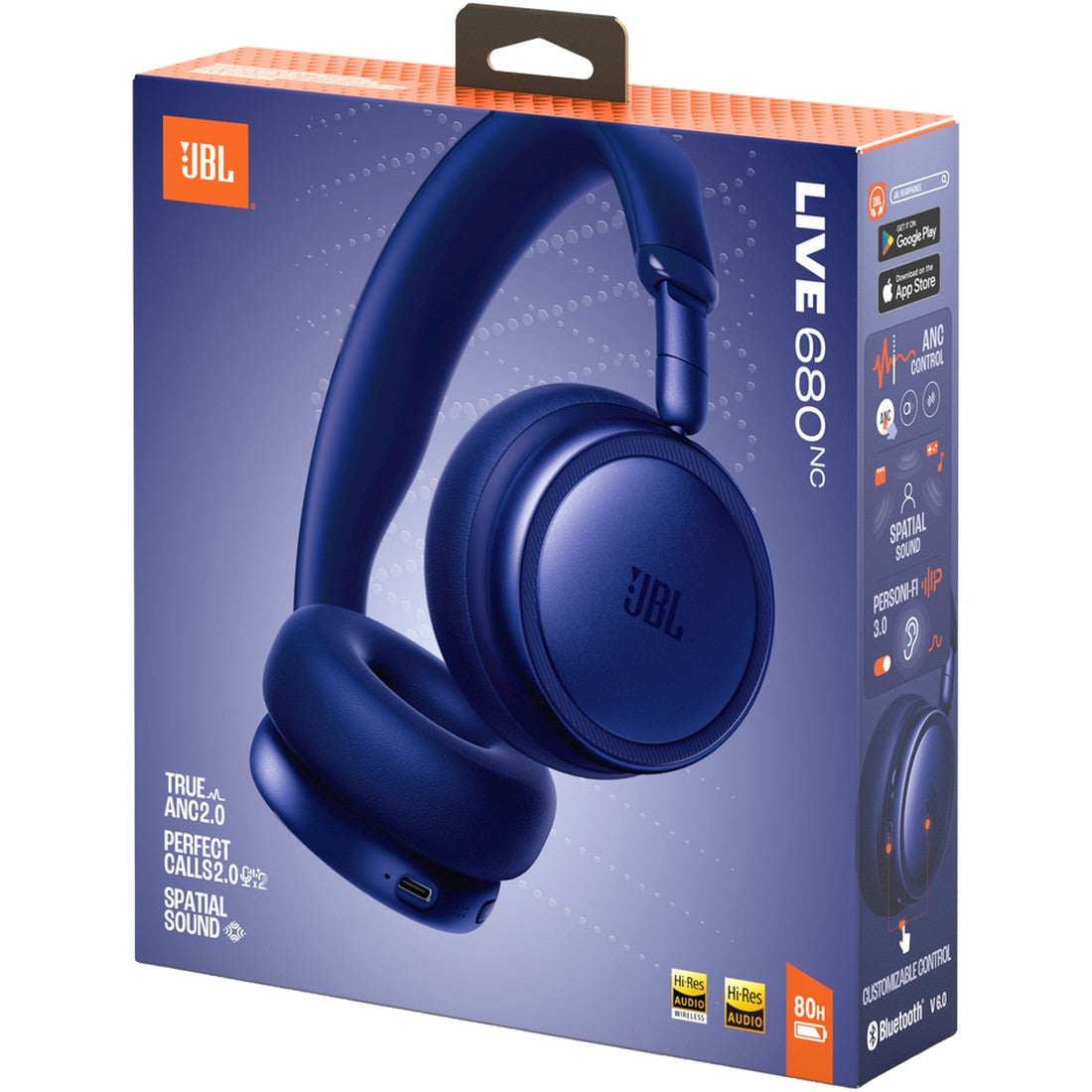 JBL Live 680NC Wireless On-Ear Noise Cancelling Headphones