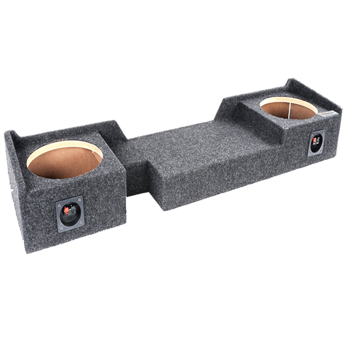 Atrend A372-10CP 10" Dual Carpeted Subwoofer Enclosure for Ford Ext / Super Cab