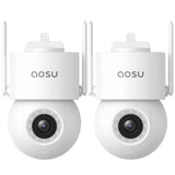 AOSU C5E2H D1 SE 3K Outdoor Security Cameras - 2 Pack
