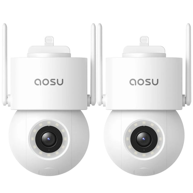 AOSU C5E2H D1 SE 3K Outdoor Security Cameras - 2 Pack