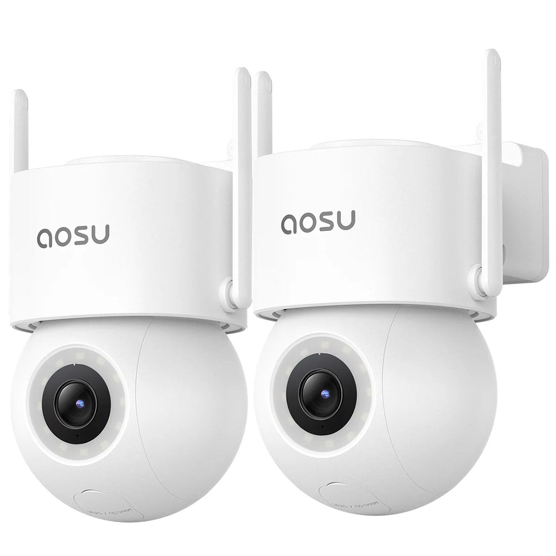 AOSU C5E2H D1 SE 3K Outdoor Security Cameras - 2 Pack
