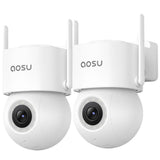 AOSU C5E2H D1 SE 3K Outdoor Security Cameras - 2 Pack