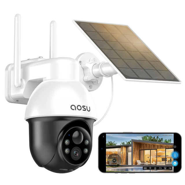 AOSU C9E D1 SE Solar Powered 3k Outdoor Security Camera