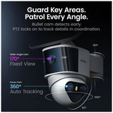 AOSU C9P T2 Pro Solar Powered 3k Outdoor Security Camera