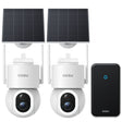 AOSU C9S2H D1 Max Solar Powered 4k Outdoor Security Camera Bundle with Cortex Hub - 2 Cameras