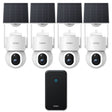 AOSU C9S4H D1 Max Solar Powered 4k Outdoor Security Camera Bundle with Cortex Hub - 4 Cameras
