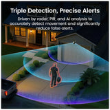 AOSU C9X2H T2 Ultra Solar Powered 4k Outdoor Security Camera Bundle with Cortex Hub - 2 Cameras