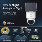 AOSU C9X4H T2 Ultra Solar Powered 4k Outdoor Security Camera Bundle with Cortex Hub - 4 Cameras