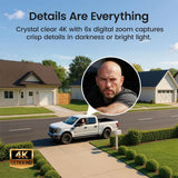 AOSU C9X4H T2 Ultra Solar Powered 4k Outdoor Security Camera Bundle with Cortex Hub - 4 Cameras