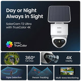 AOSU C9X T2 Ultra Solar Powered 4k Outdoor Security Camera