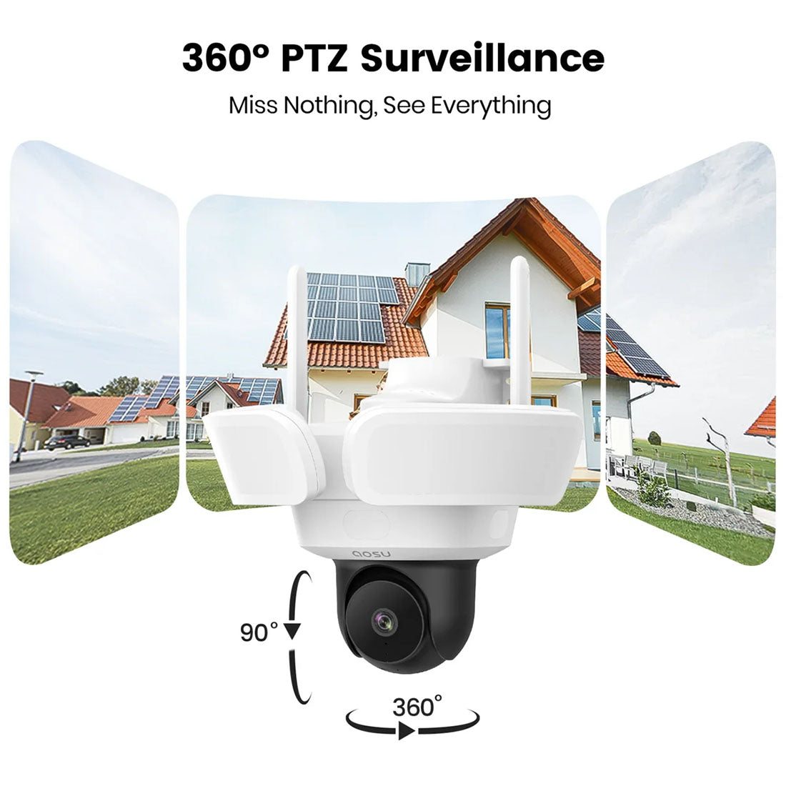 AOSU L5P Floodlight Pro 3k Outdoor Security Camera