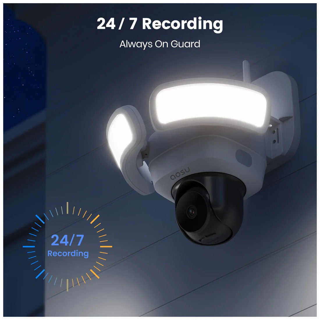 AOSU L5P Floodlight Pro 3k Outdoor Security Camera