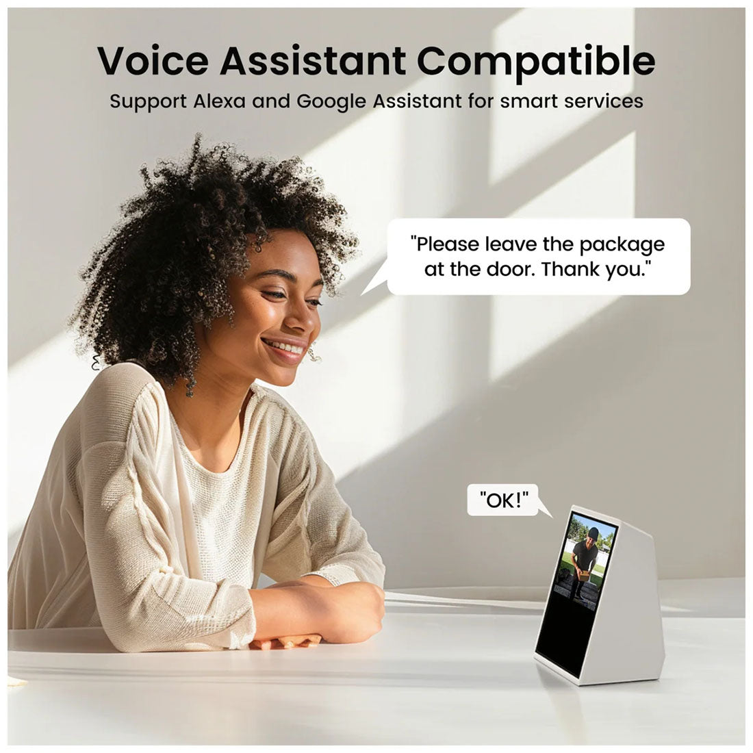 AOSU V8E 2k Video Doorbell with Built in Chime