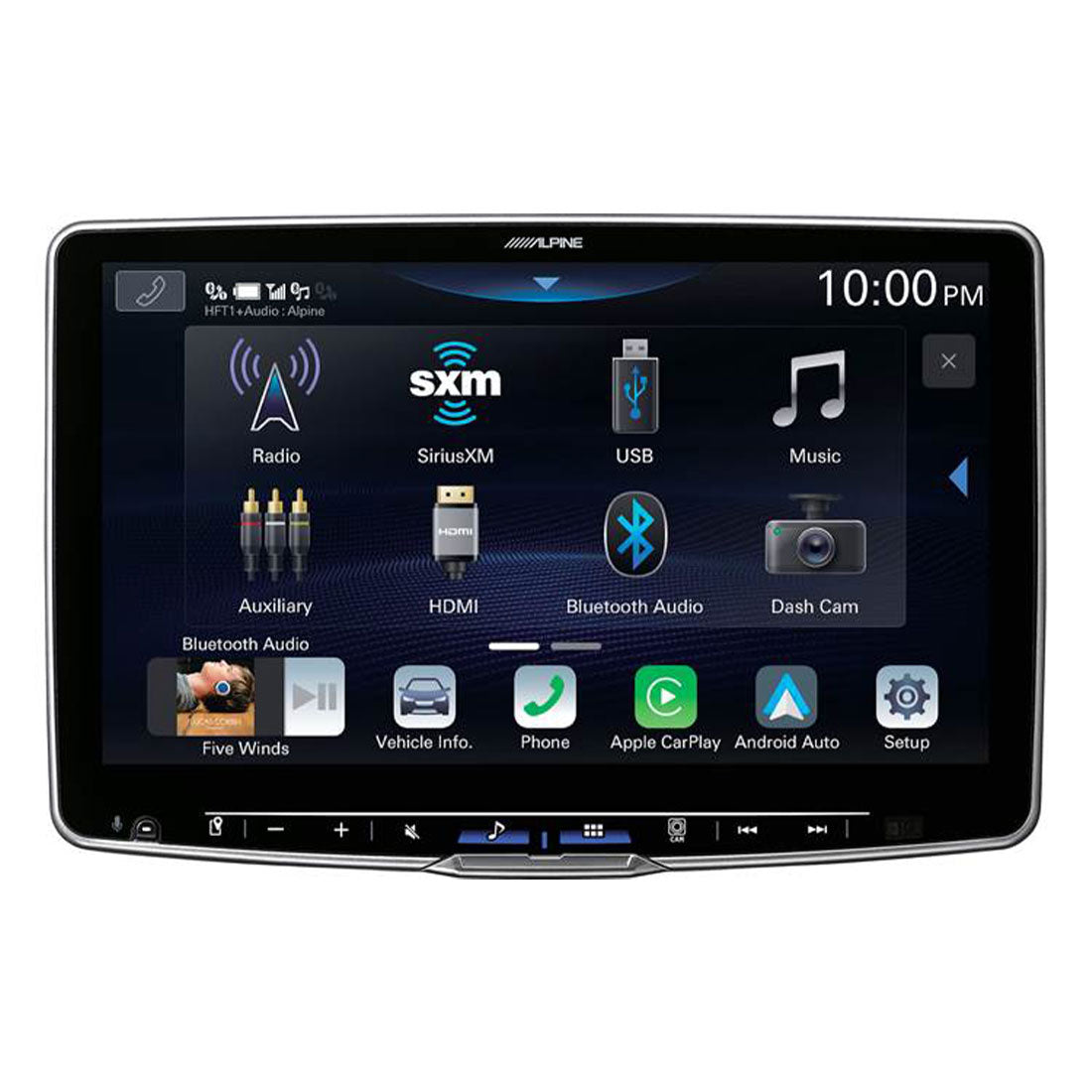 Alpine ILX-F511 Halo11 11" Digital Multimedia Touchscreen Receiver | SiriusXM SXV300V1C Connect Vehicle Tuner Bundle