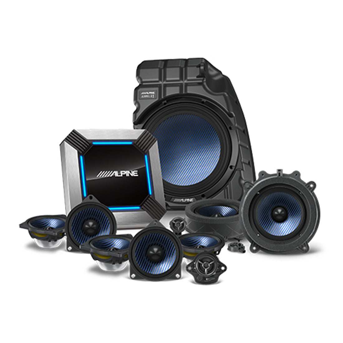 Alpine PSS TSLA 213 11 Speaker Sound System Upgrade for the 2018 21 Te Gibbys Electronic Supermarket