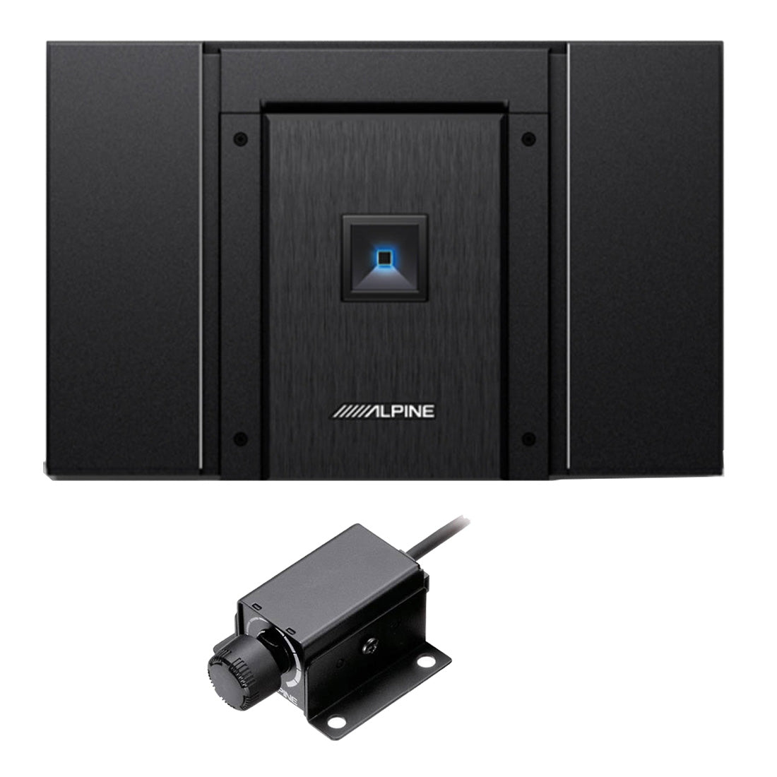 Alpine HDA-M80 Status High-Resolution Mono Amplifier | RUX-KNOB.2 Remote Bass Level Control