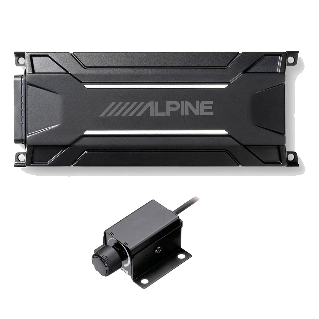 Alpine KTA-30MW Compact All-Weather Subwoofer Amplifier | RUX-KNOB.2 R ...