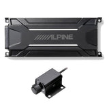 Alpine KTA-30MW Compact All-Weather Subwoofer Amplifier | RUX-KNOB.2 Remote Bass Level Control