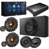 Alpine iLX-W670 Digital Multimedia Receiver | Pioneer GM-DX975 5-Ch Amplifier | TS-A2500LB 10" Loaded Enclosure | TS-A1681F 6.5" Speakers | TS-A653CH 6.5"Component Speakers - Bundle