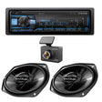 Alpine UTE-73BT Digital Media Receiver | Pioneer TS-G6930F 6x9" Speakers | Kenwood DRV-A510W Dash Cam Bundle