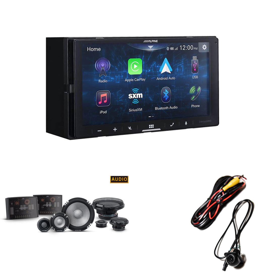Alpine iLX-W670 | EchoMaster RVC 5721 | Alpine R2S653 - Bundle - Gibbys Electron