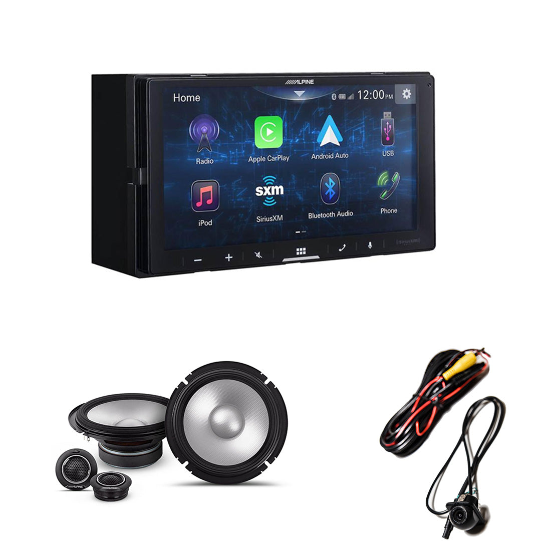 Alpine iLX-W670 | EchoMaster RVC 5721 | Alpine S2S65C - Bundle - Gibbys Electron