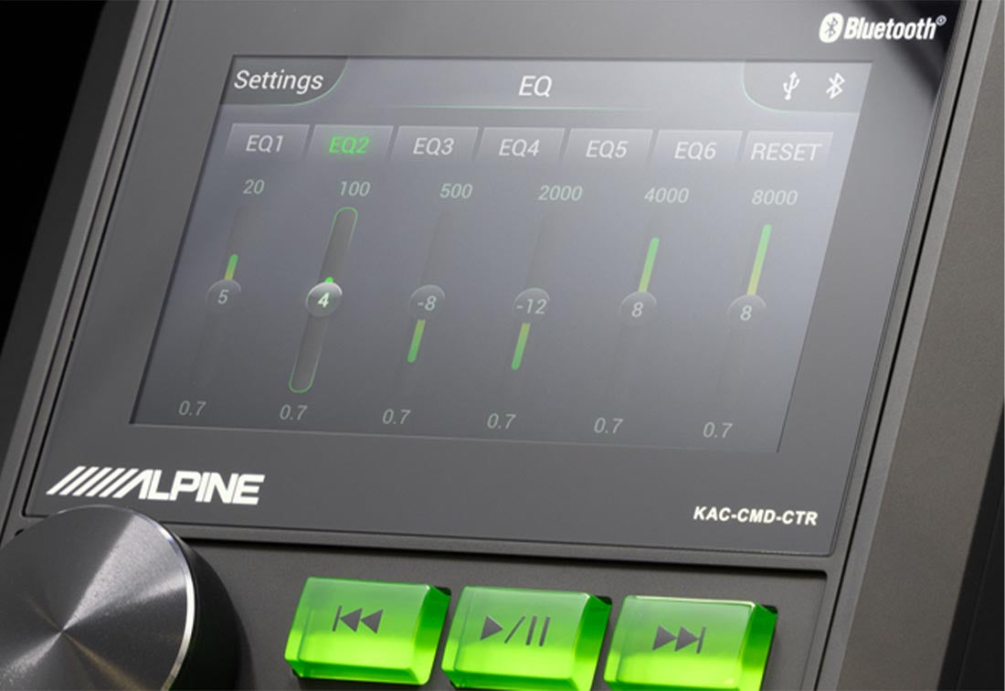 Alpine KAC-CMD-CTR All-Weather Digital Media Receiver for ATVs and UTVs