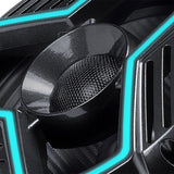 Alpine MRN-S88-LB 8.8" 2-Way Marine Speakers with RGB LED Lighting - Black