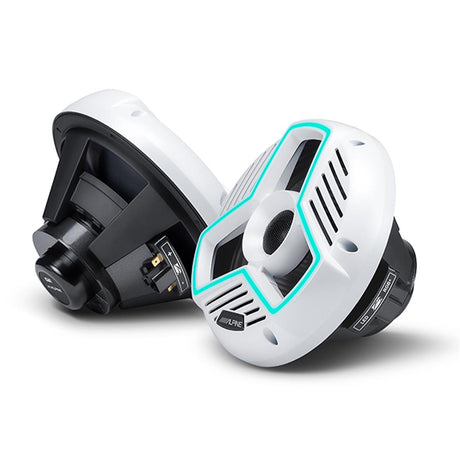 Alpine MRN-S88-LW 8.8" 2-Way Marine Speakers with RGB LED Lighting - White
