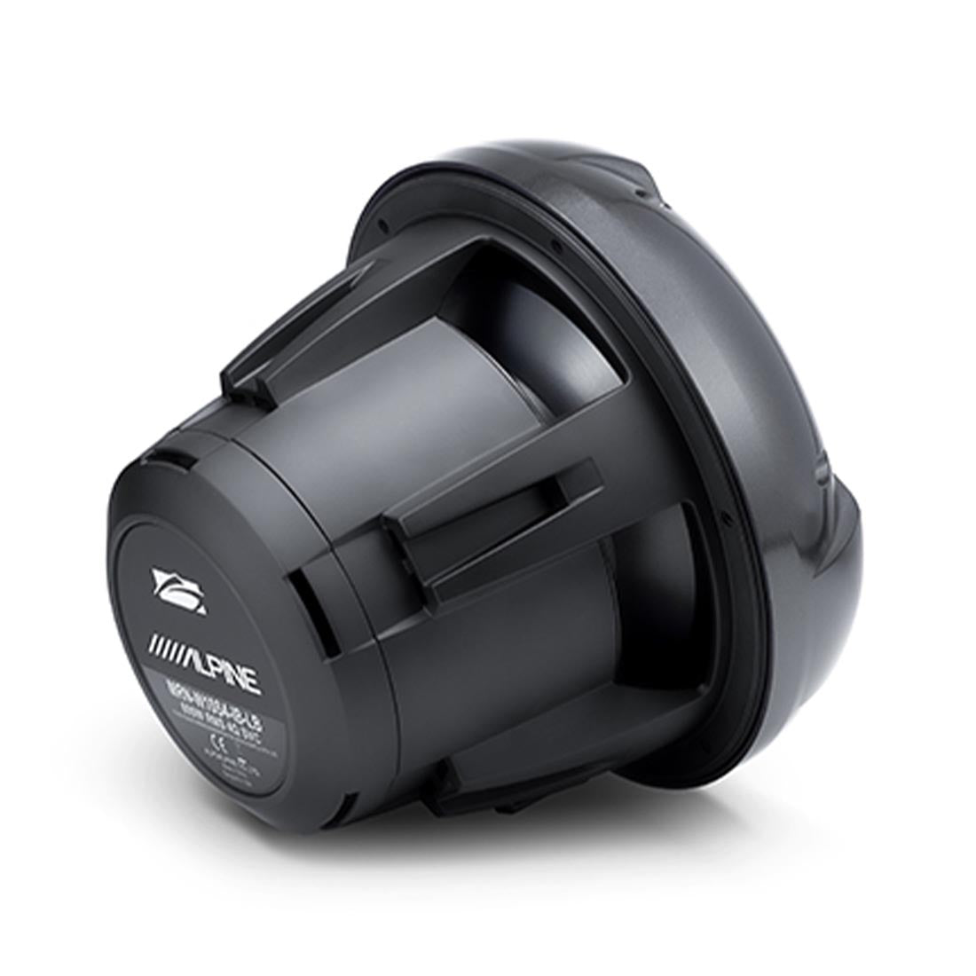 Alpine MRN-W10S4-IB-LB 10" 4-Ohm Infinite Baffle Marine RGB Subwoofer - Black - Each