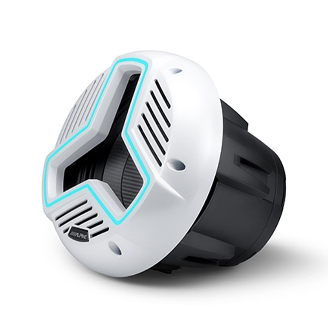 Alpine MRN-W10S4-IB-LW 10" 4-Ohm Infinite Baffle Marine RGB Subwoofer - White - Each