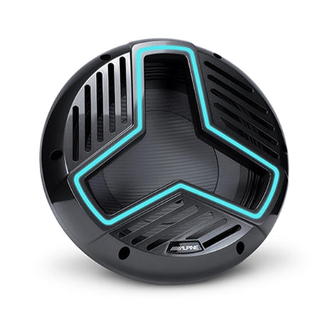 Alpine MRN-W12S4-IB-LB 12" 4-Ohm Infinite Baffle Marine RGB Subwoofer - Black - Each