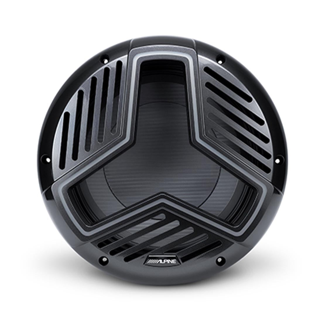 Alpine MRN-W12S4-IB-LB 12" 4-Ohm Infinite Baffle Marine RGB Subwoofer - Black - Each