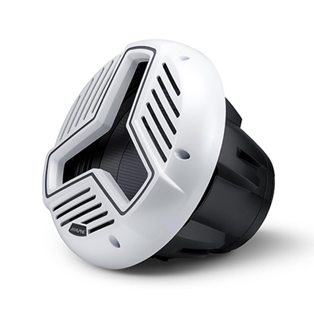 Alpine MRN-W12S4-IB-LW 12" 4-Ohm Infinite Baffle Marine RGB Subwoofer - White - Each