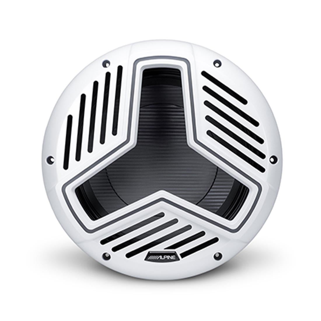 Alpine MRN-W12S4-IB-LW 12" 4-Ohm Infinite Baffle Marine RGB Subwoofer - White - Each