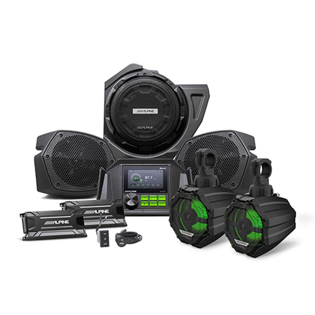 Alpine PSS-PRZR Complete Weather-Resistant Sound System for Select 2013+ Polaris RZR