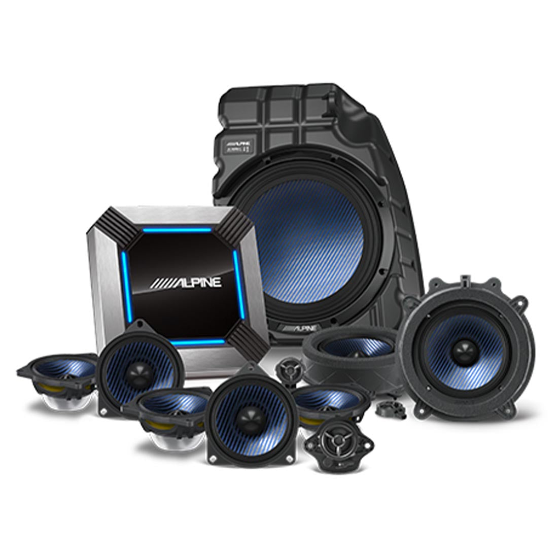 Alpine PSS-TSLA-M3B 13-Speaker Complete Sound System Upgrade for Select Tesla Model 3 Base Vehicles