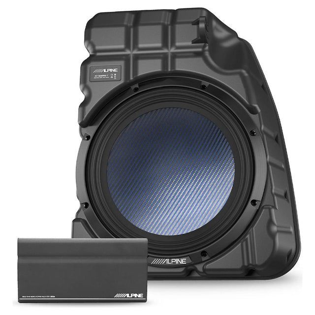 Alpine PSS-TSUB-T3A 10" Custom-Fit Subwoofer with Sealed Enclosure and Mono Amp for Select 2017-23 Tesla Model 3