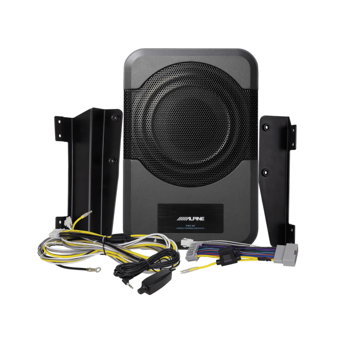 Alpine PWE-S8 Subwoofer Amplificato 8″ 240W (120W RMS) – Cassa Sigillata, Remote Sensing, Risposta 25-152Hz