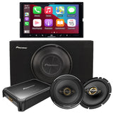 Alpine iLX-W670 Digital Multimedia Receiver | Pioneer GM-DX975 5-Ch Amplifier | TS-A2500LB 10" Loaded Subwoofer Enclosure | TS-A1681F 6.5" Speakers