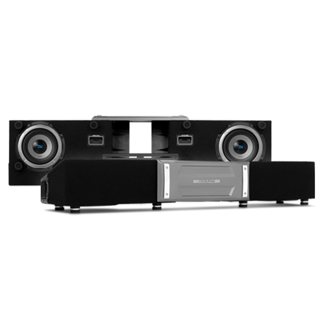Alpine S2-DB8V-TRK Halo Series 8" Ported Dual Subwoofer Enclosure