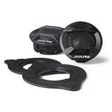 Alpine SPV-10TW-WRA Weather 1" Resistant Component Tweeters for Select 2007-up Jeep Wrangler and Gladiator Vehicles