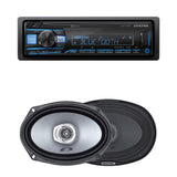 Alpine SXE-6925S 6"x9" Coaxial 2-Way Speakers | Alpine UTE-73BT Single-DIN Bluetooth Digital Media Receiver - Bundle