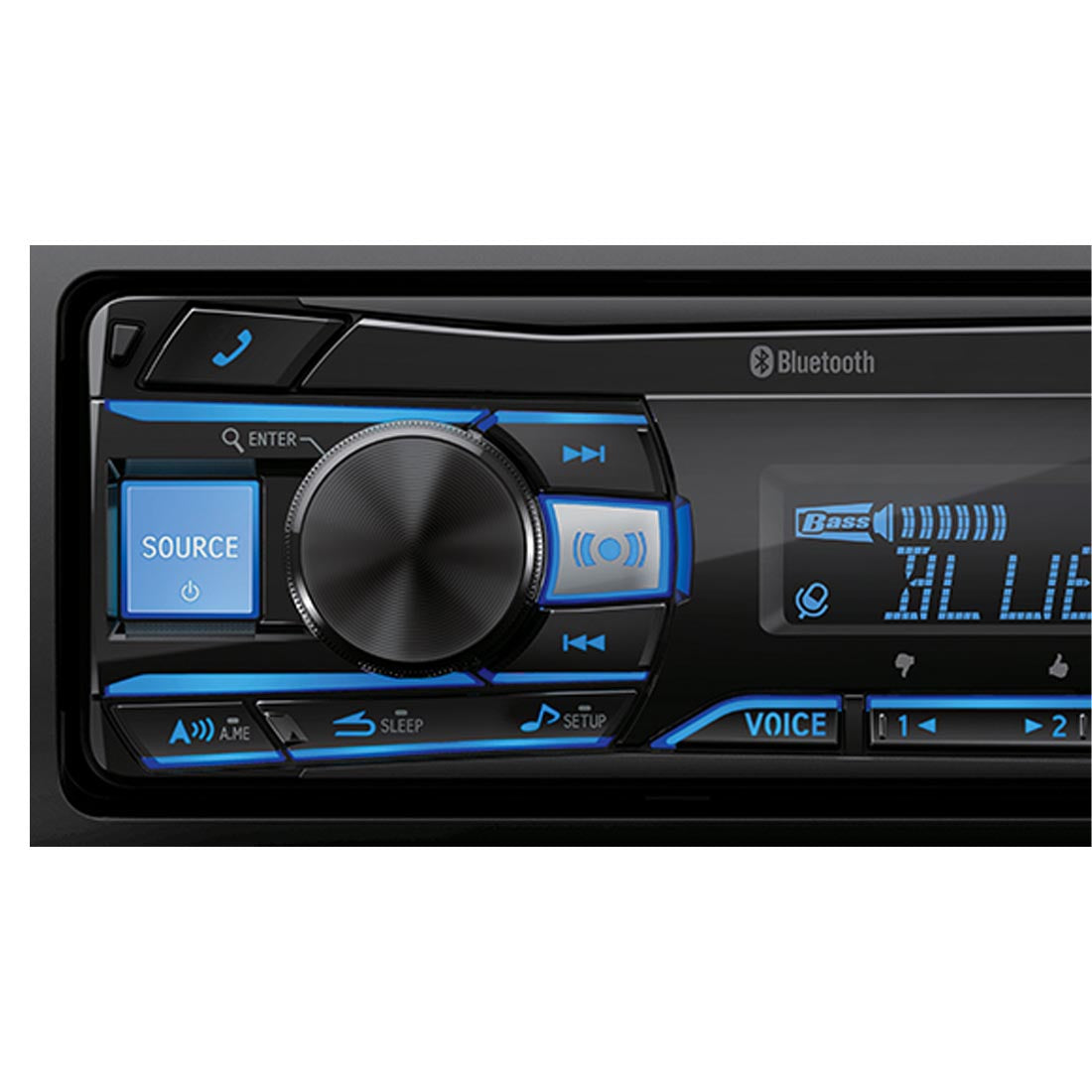 Alpine UTE-63BT Single-DIN Digital Media Receiver with Bluetooth