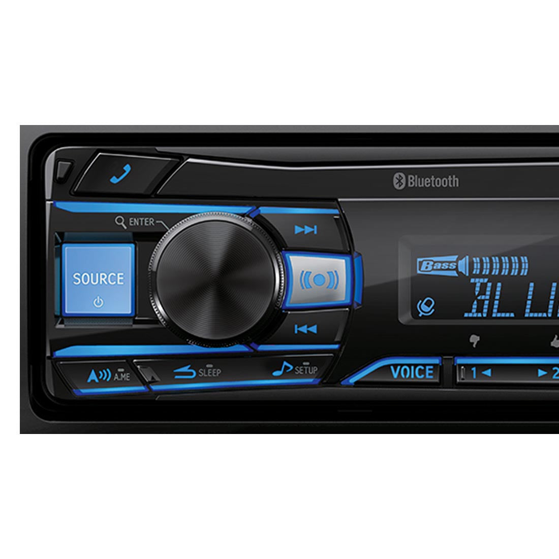 Alpine UTE-83BT Single-DIN Digital Media Receiver with Bluetooth
