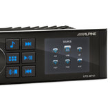 Alpine UTE-M701 Waterproof Marine Bluetooth Receiver with 2.8" Display