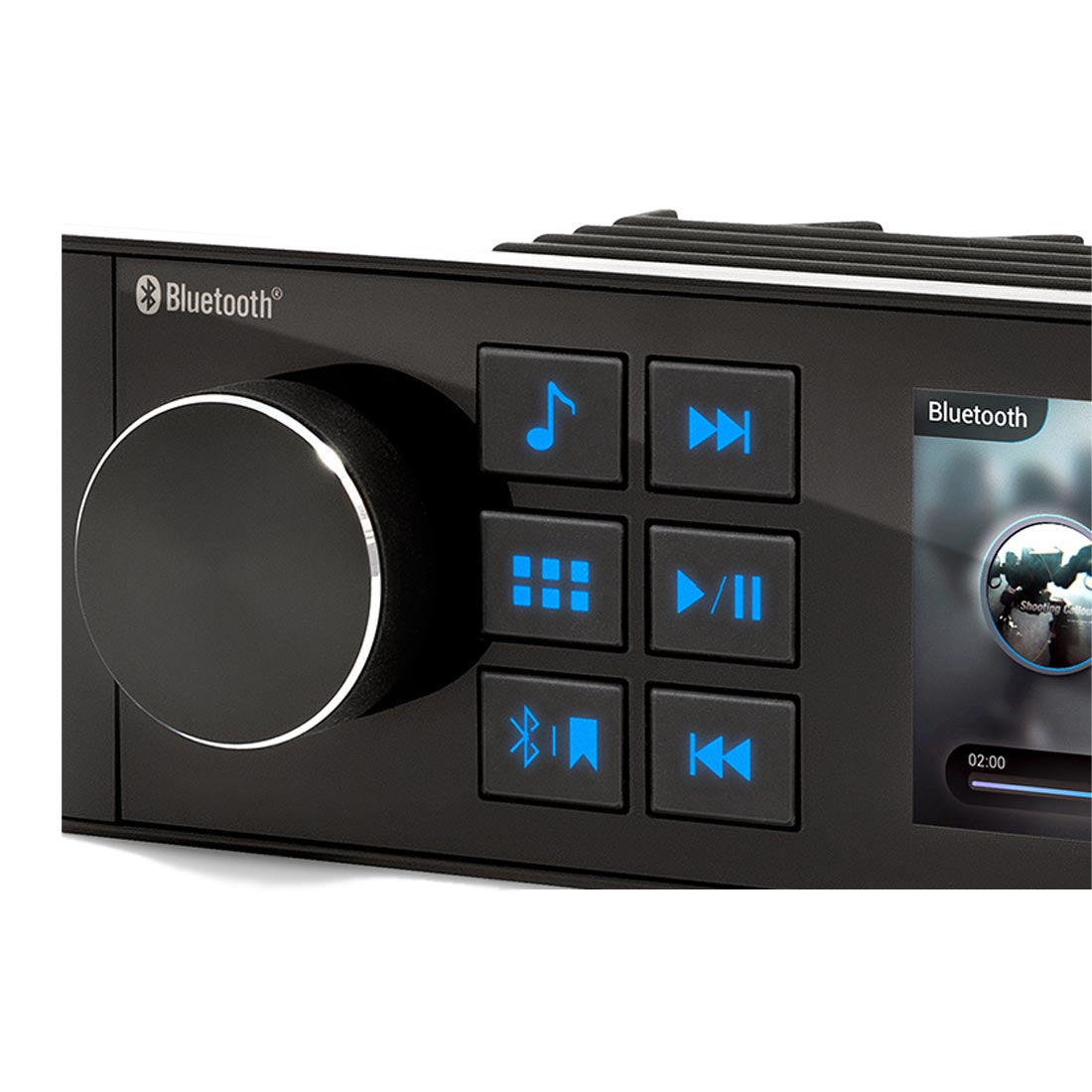 Alpine UTE-M701 Waterproof Marine Bluetooth Receiver with 2.8" Display