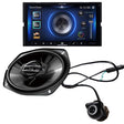 Alpine iLX-W670 Digital Multimedia Receiver | Pioneer TS-G6930F Car Speakers | EchoMaster RVC 5721 Backup Camera - Bundle
